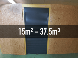 Box (en rdc) 15m² - 37,5m³<br>Équivalent maison de 110m²